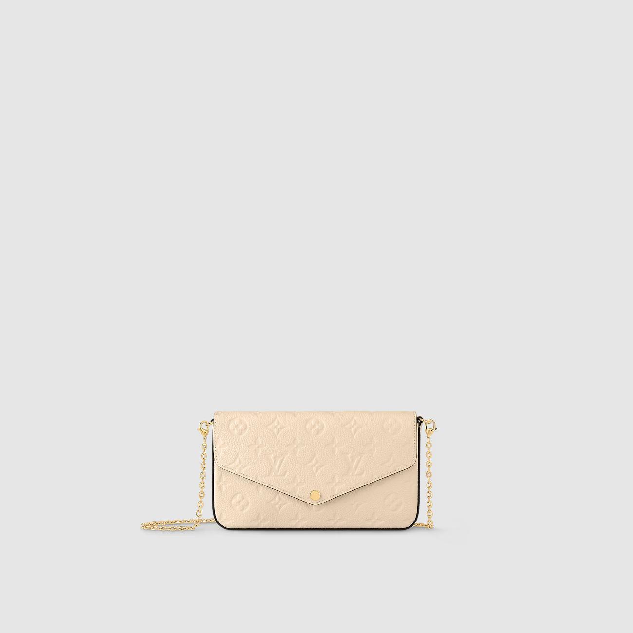 Túi Louis Vuitton Félicie Pochette Nữ Monogram Empreinte Kem